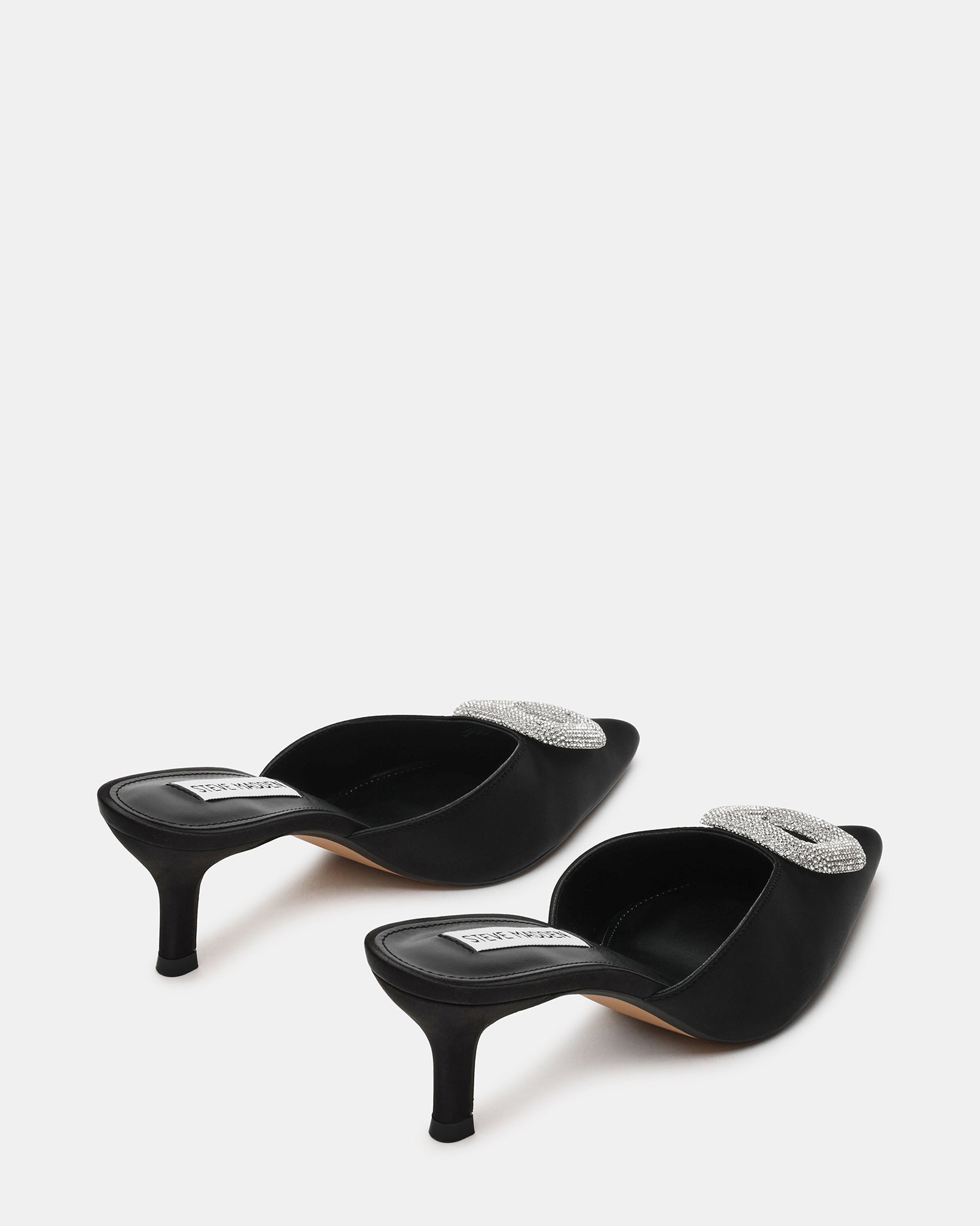 INTIMIDATE BLACK SATIN - Women's Shoes - Steve Madden Canada