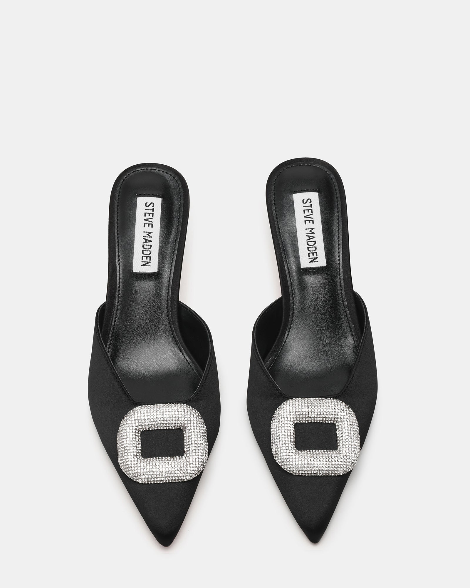 INTIMIDATE BLACK SATIN - Women's Shoes - Steve Madden Canada