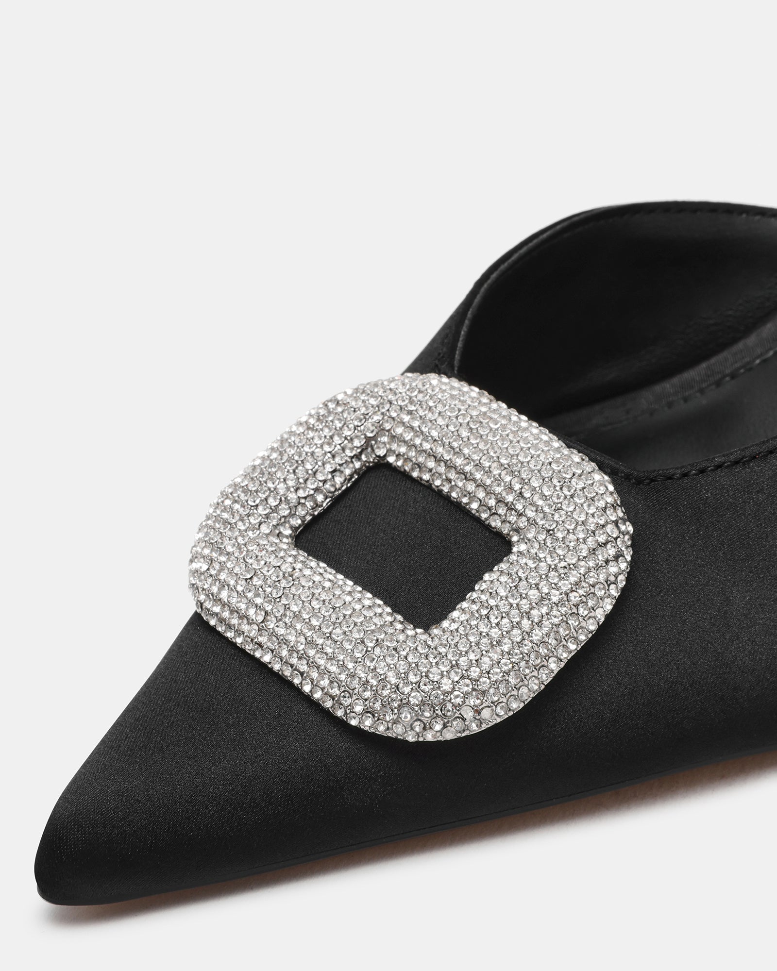 INTIMIDATE BLACK SATIN - Women's Shoes - Steve Madden Canada