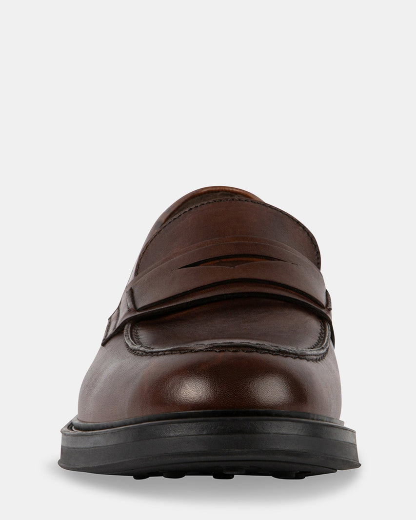 ISADOR BROWN LEATHER - Men's Shoes - Steve Madden Canada