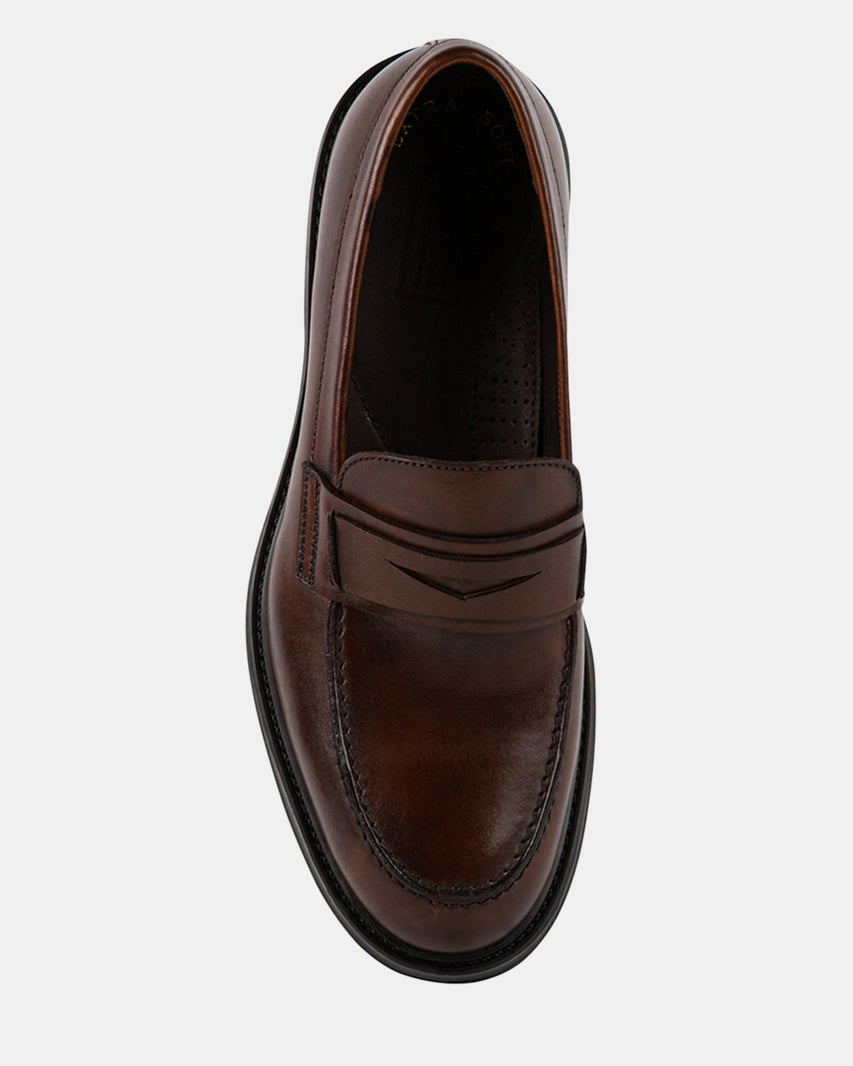 ISADOR BROWN LEATHER - Men's Shoes - Steve Madden Canada
