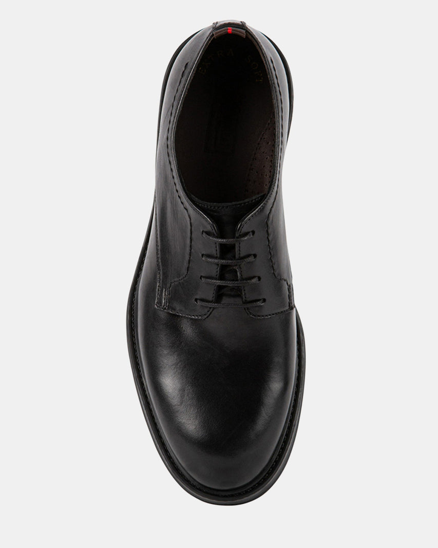 IVANO BLACK LEATHER - Men's Shoes - Steve Madden Canada