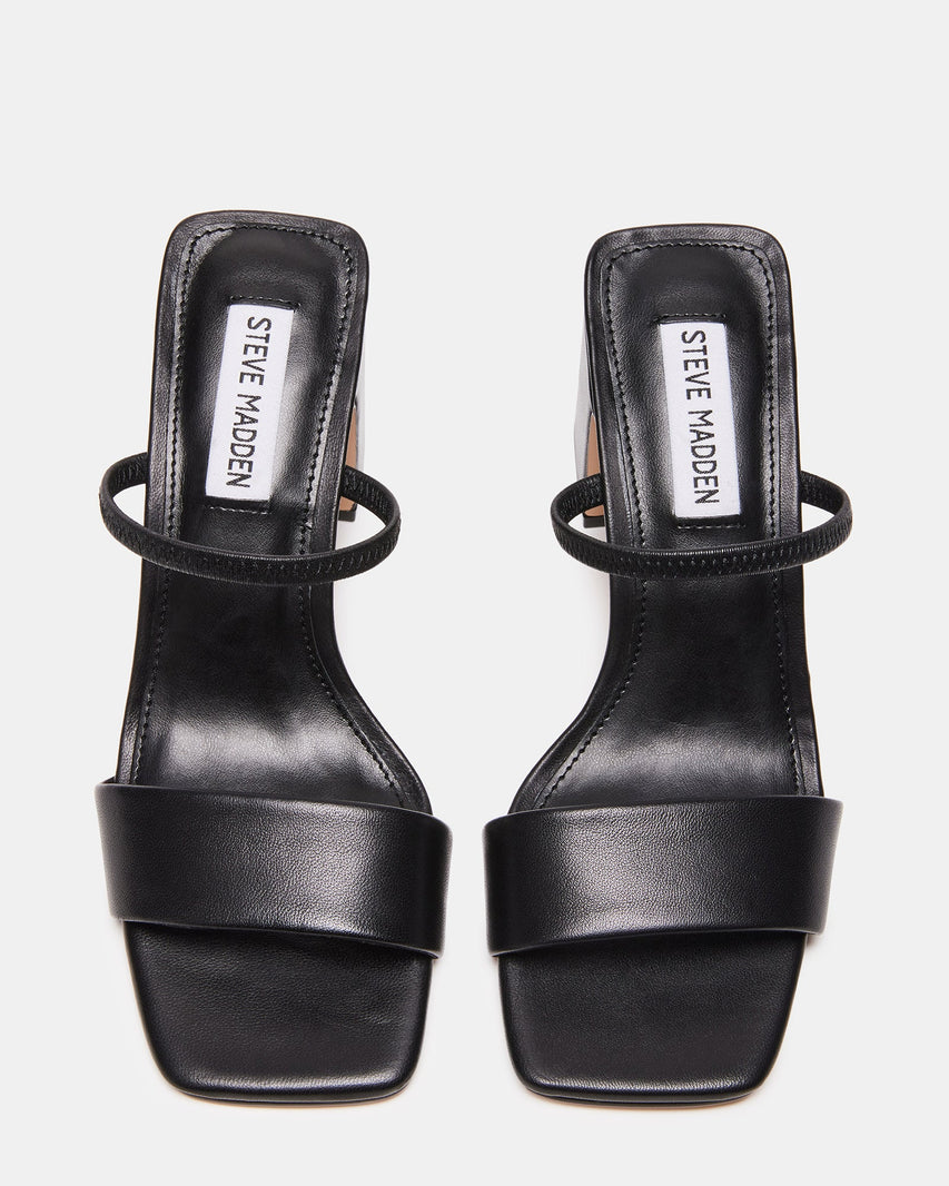 JADEN BLACK LEATHER - Women's Shoes - Steve Madden Canada