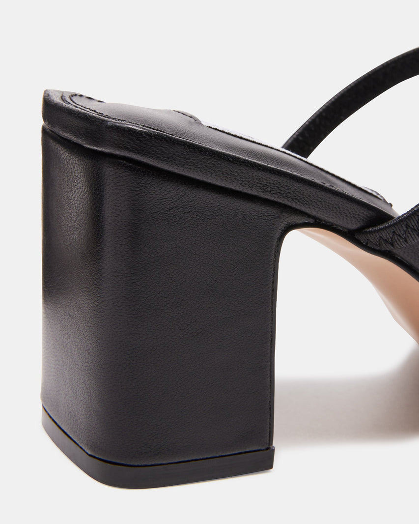 JADEN BLACK LEATHER - Women's Shoes - Steve Madden Canada