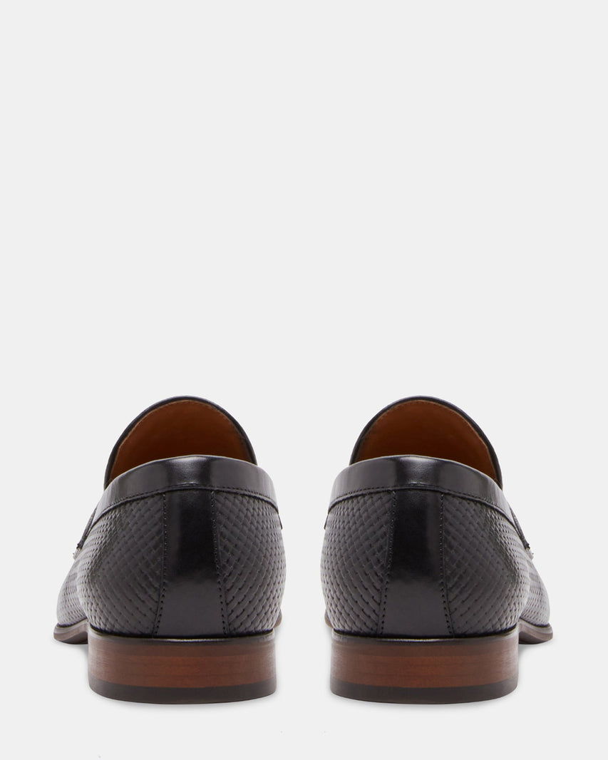 JAMONE BLACK LEATHER - Men's Shoes - Steve Madden Canada