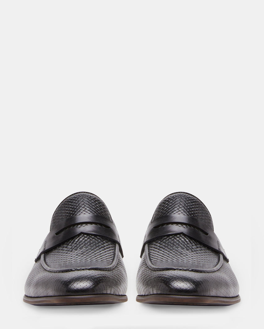 JAMONE BLACK LEATHER - Men's Shoes - Steve Madden Canada