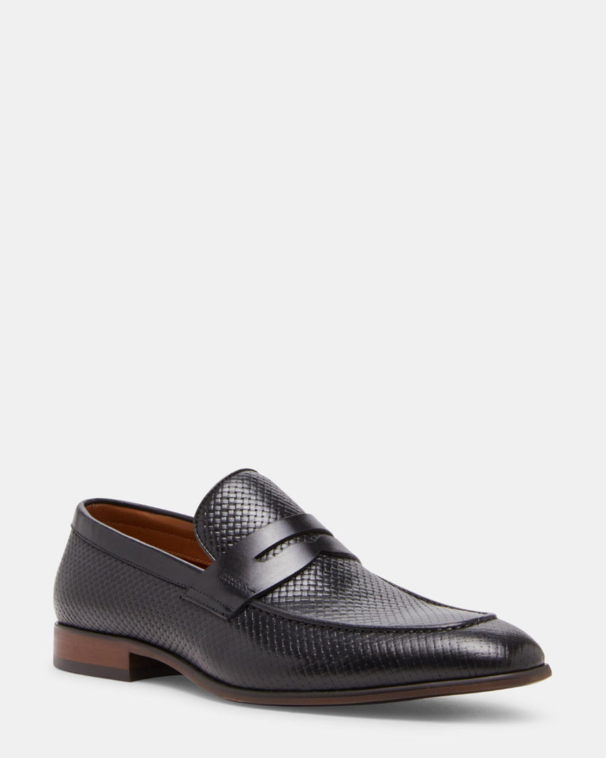 JAMONE BLACK LEATHER - Men's Shoes - Steve Madden Canada