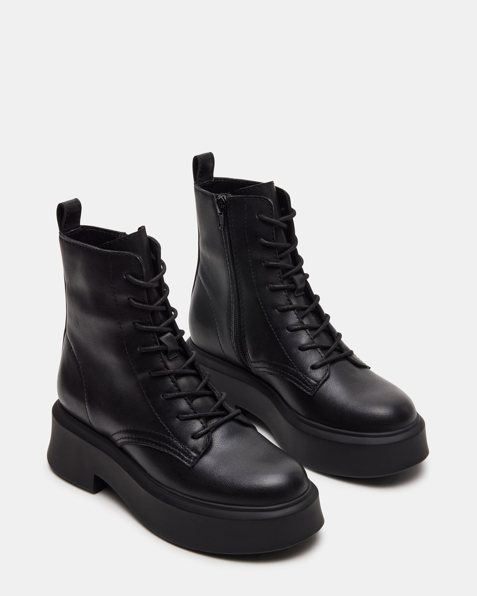 JAZMIN BLACK LEATHER - Women's Shoes - Steve Madden Canada
