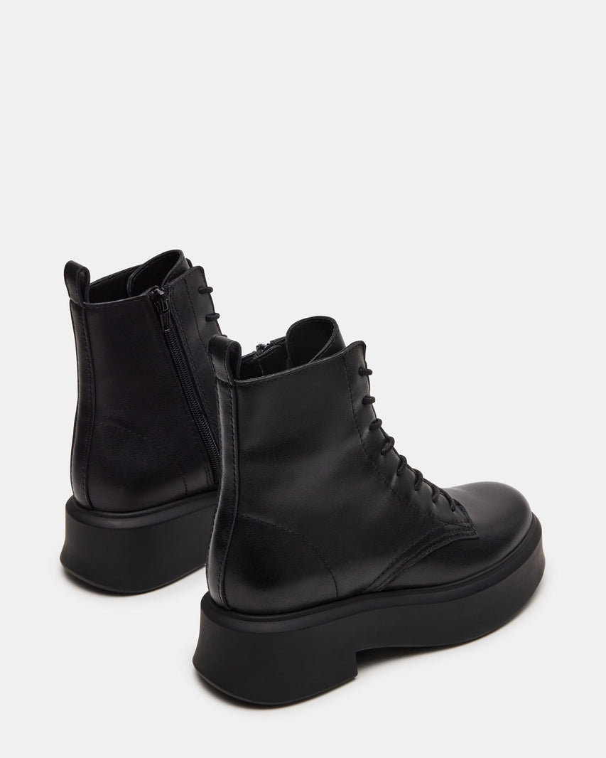 JAZMIN BLACK LEATHER - Women's Shoes - Steve Madden Canada