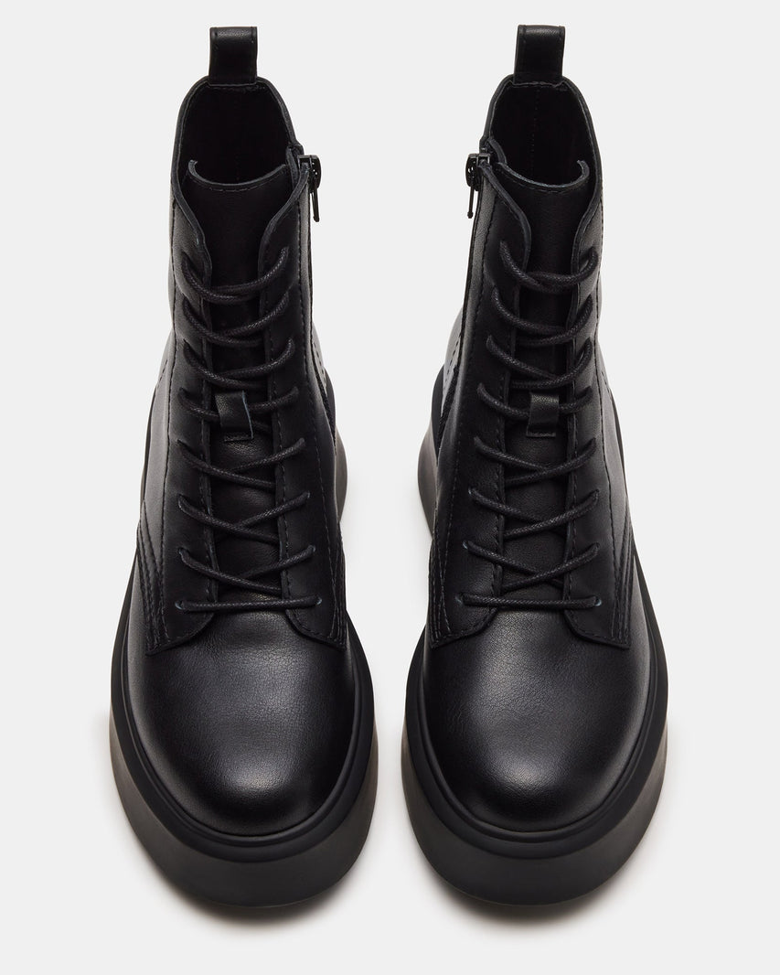 JAZMIN BLACK LEATHER - Women's Shoes - Steve Madden Canada