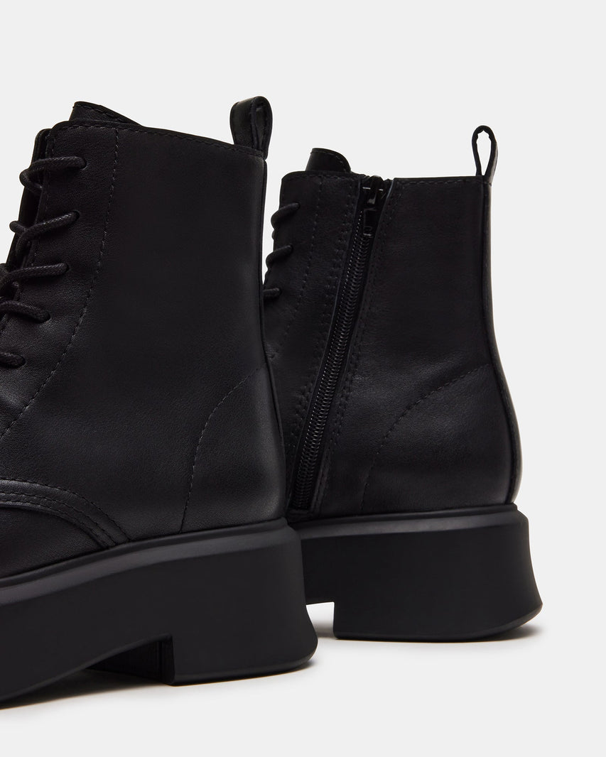 JAZMIN BLACK LEATHER - Women's Shoes - Steve Madden Canada