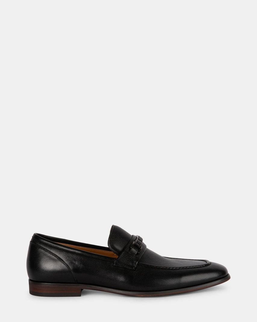 JAZPER BLACK LEATHER - Men's Shoes - Steve Madden Canada