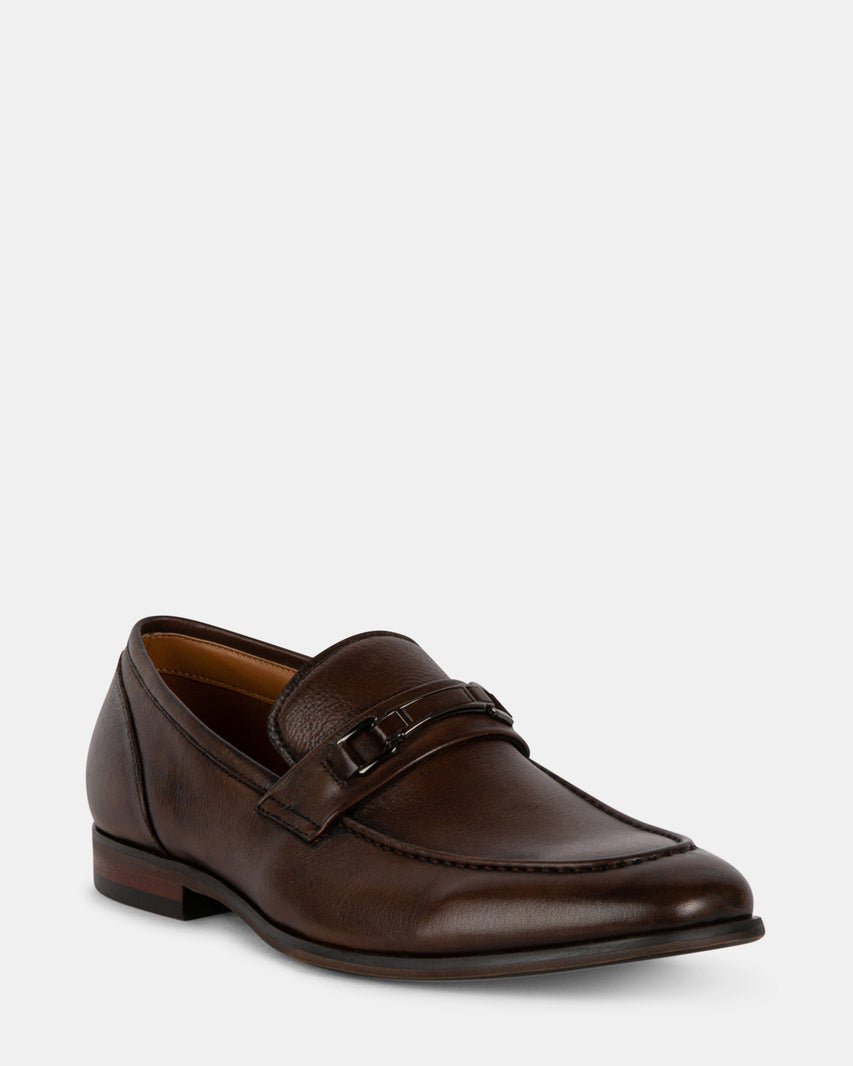 JAZPER BROWN LEATHER - Men's Shoes - Steve Madden Canada