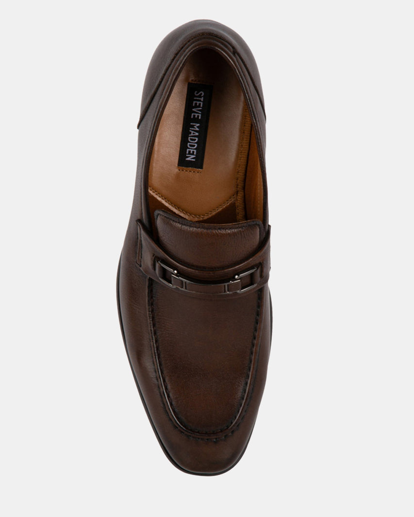 JAZPER BROWN LEATHER - Men's Shoes - Steve Madden Canada