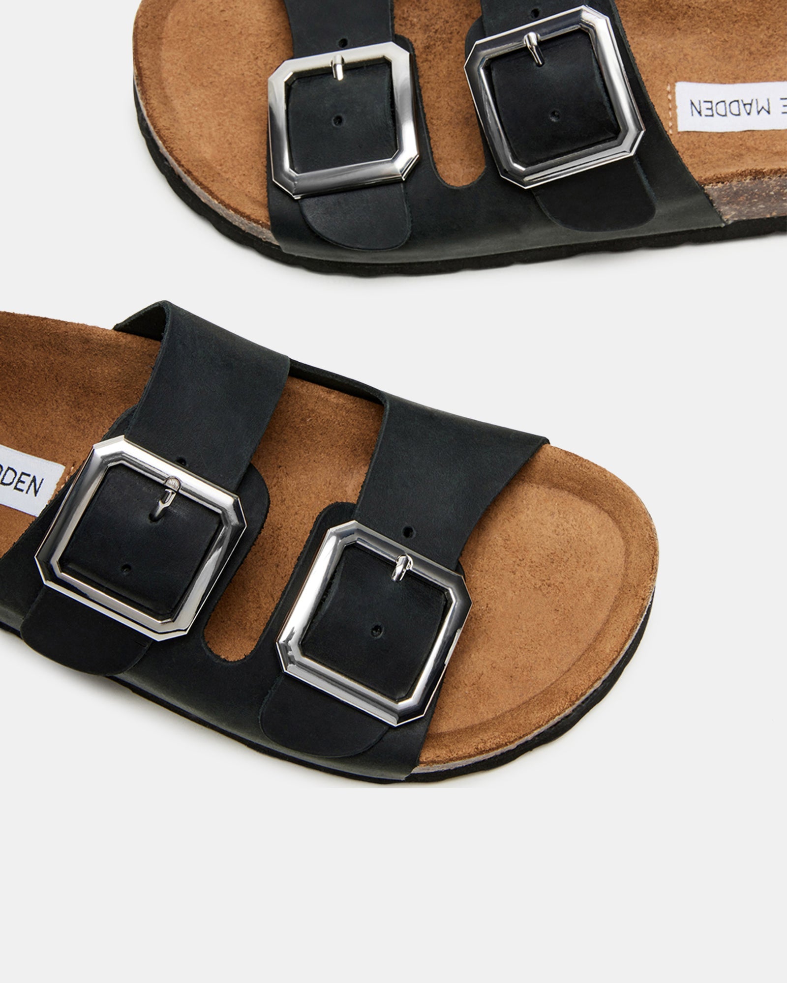 JESSEE BLACK LEATHER - Women's Shoes - Steve Madden Canada