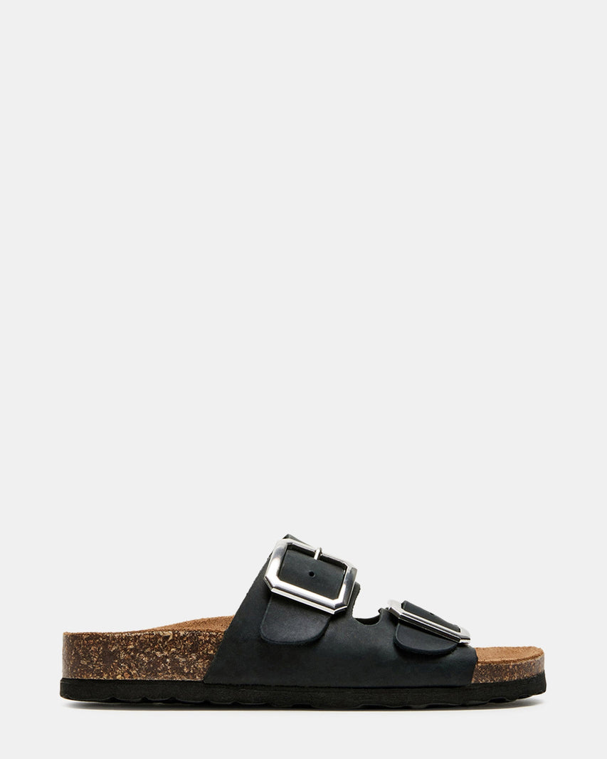 JESSEE BLACK LEATHER - Women's Shoes - Steve Madden Canada