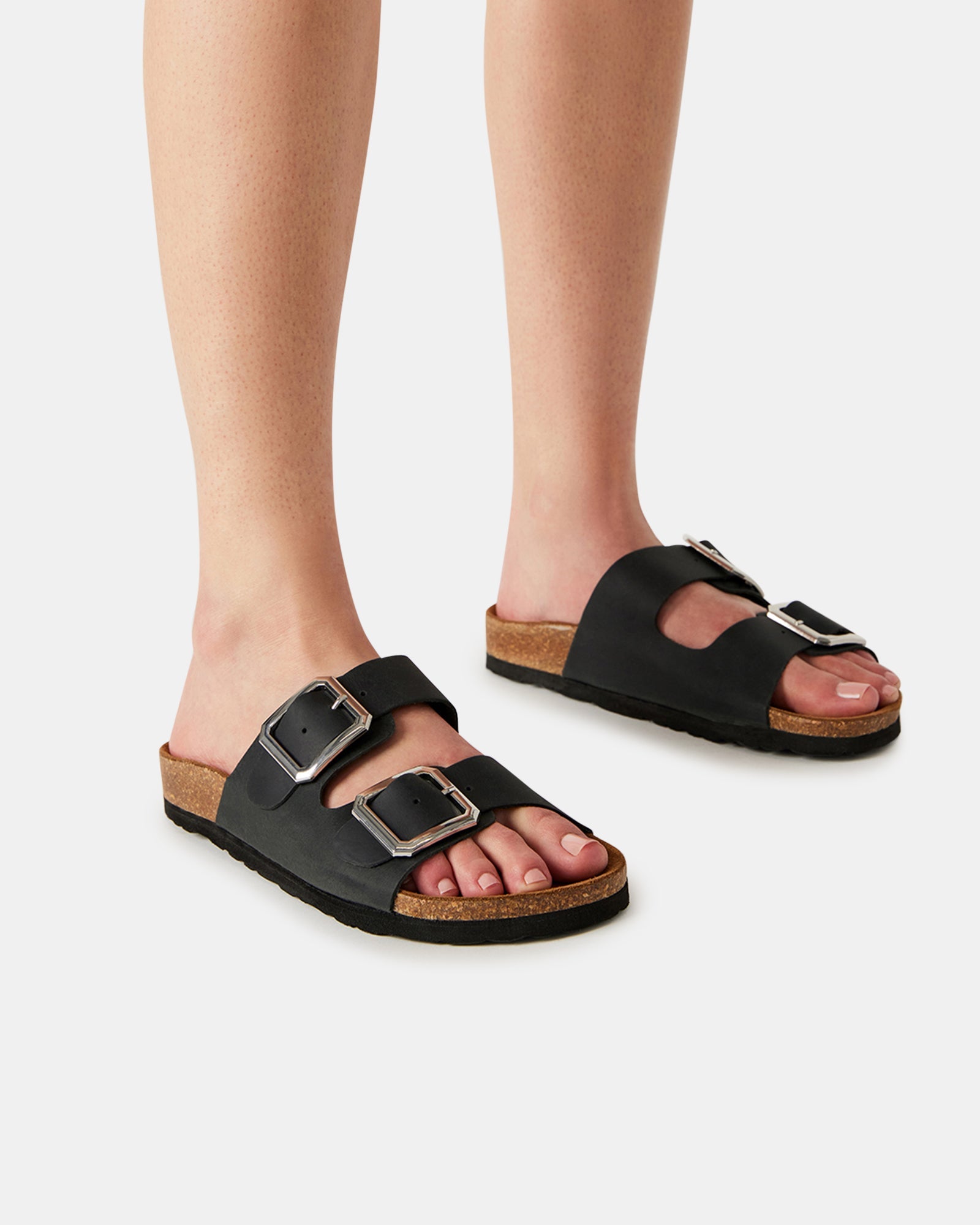 JESSEE BLACK LEATHER - Women's Shoes - Steve Madden Canada