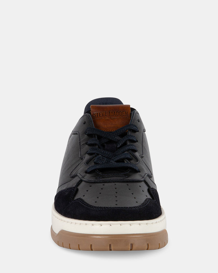 JETT NAVY LEATHER - Men's Shoes - Steve Madden Canada
