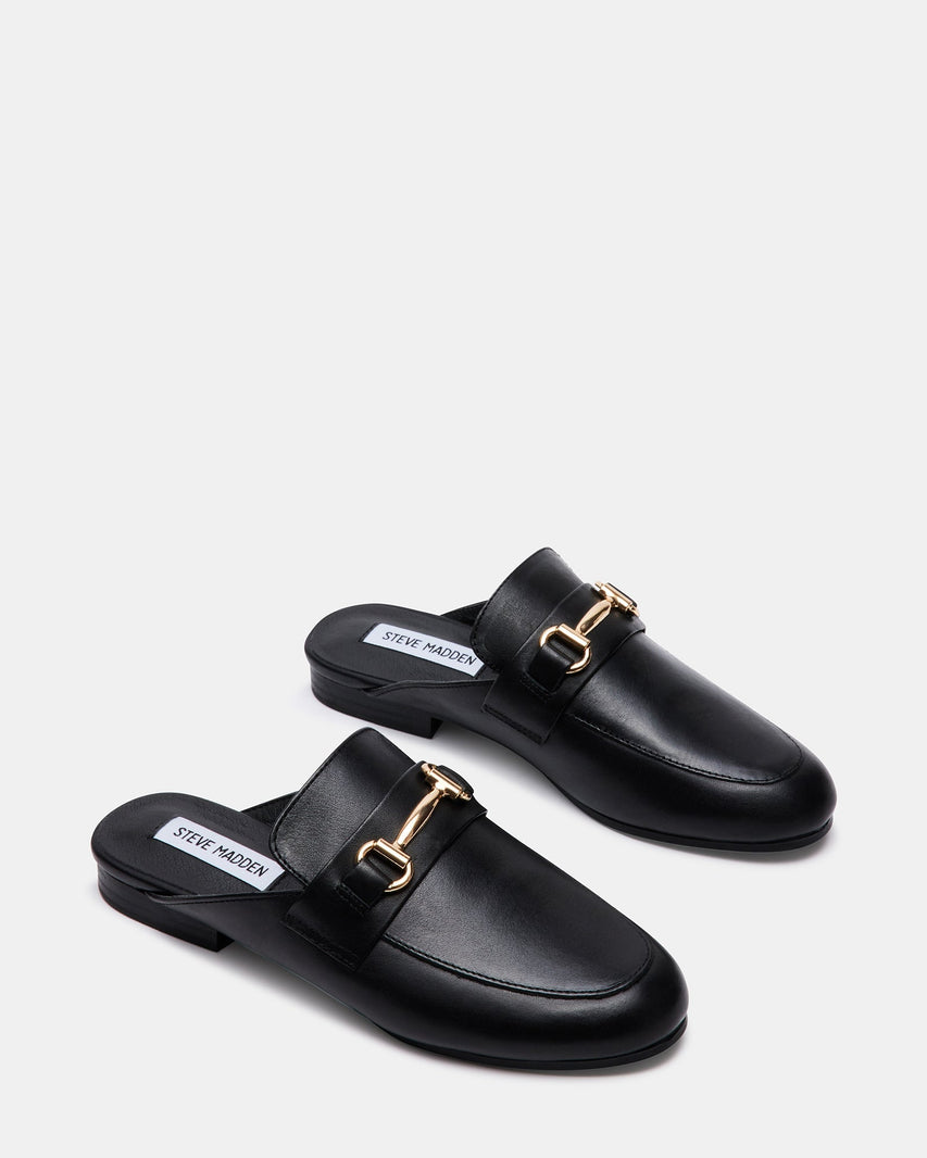 KANDI BLACK LEATHER - Women's Shoes - Steve Madden Canada