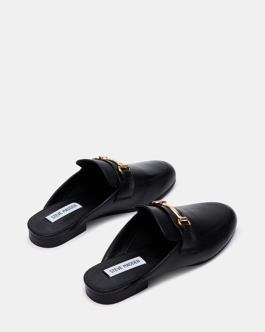 KANDI BLACK LEATHER - Women's Shoes - Steve Madden Canada