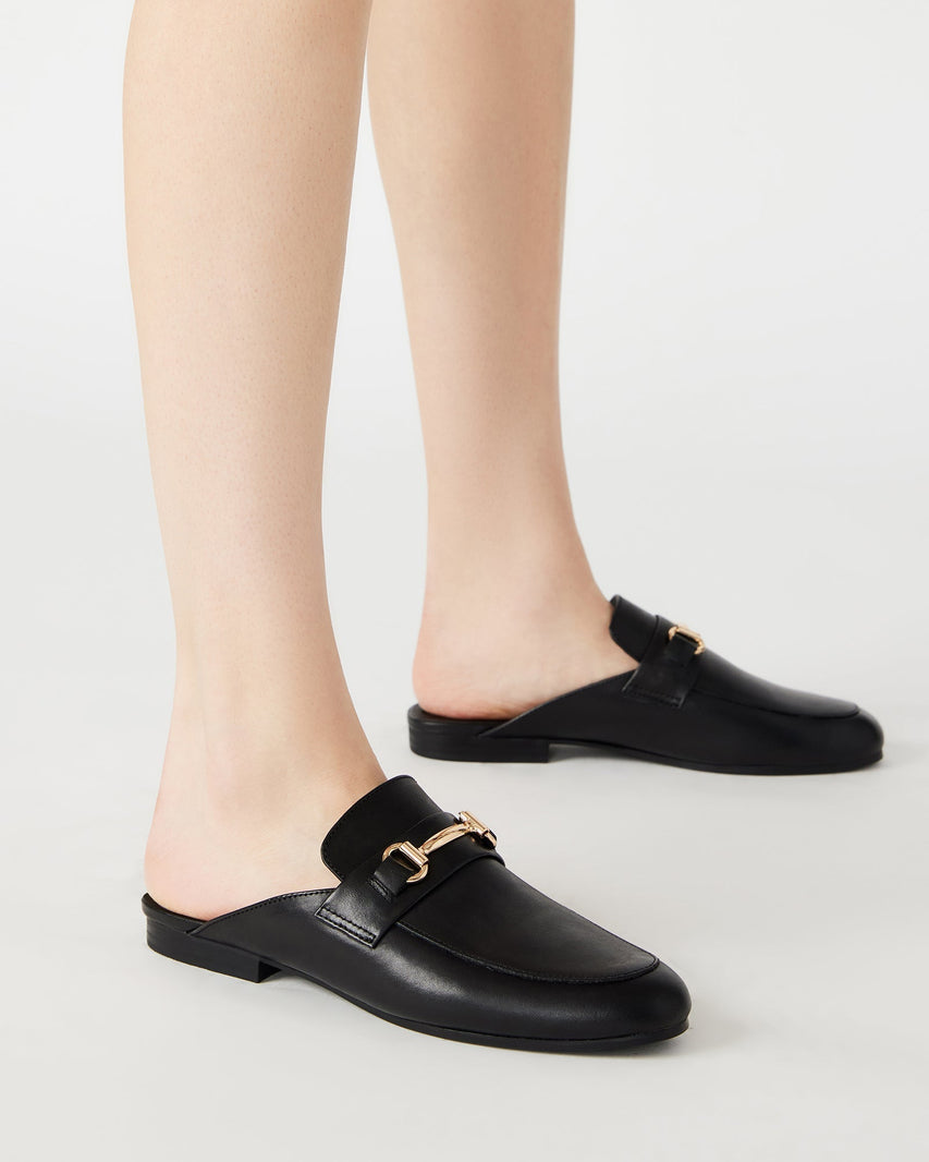 KANDI BLACK LEATHER - Women's Shoes - Steve Madden Canada