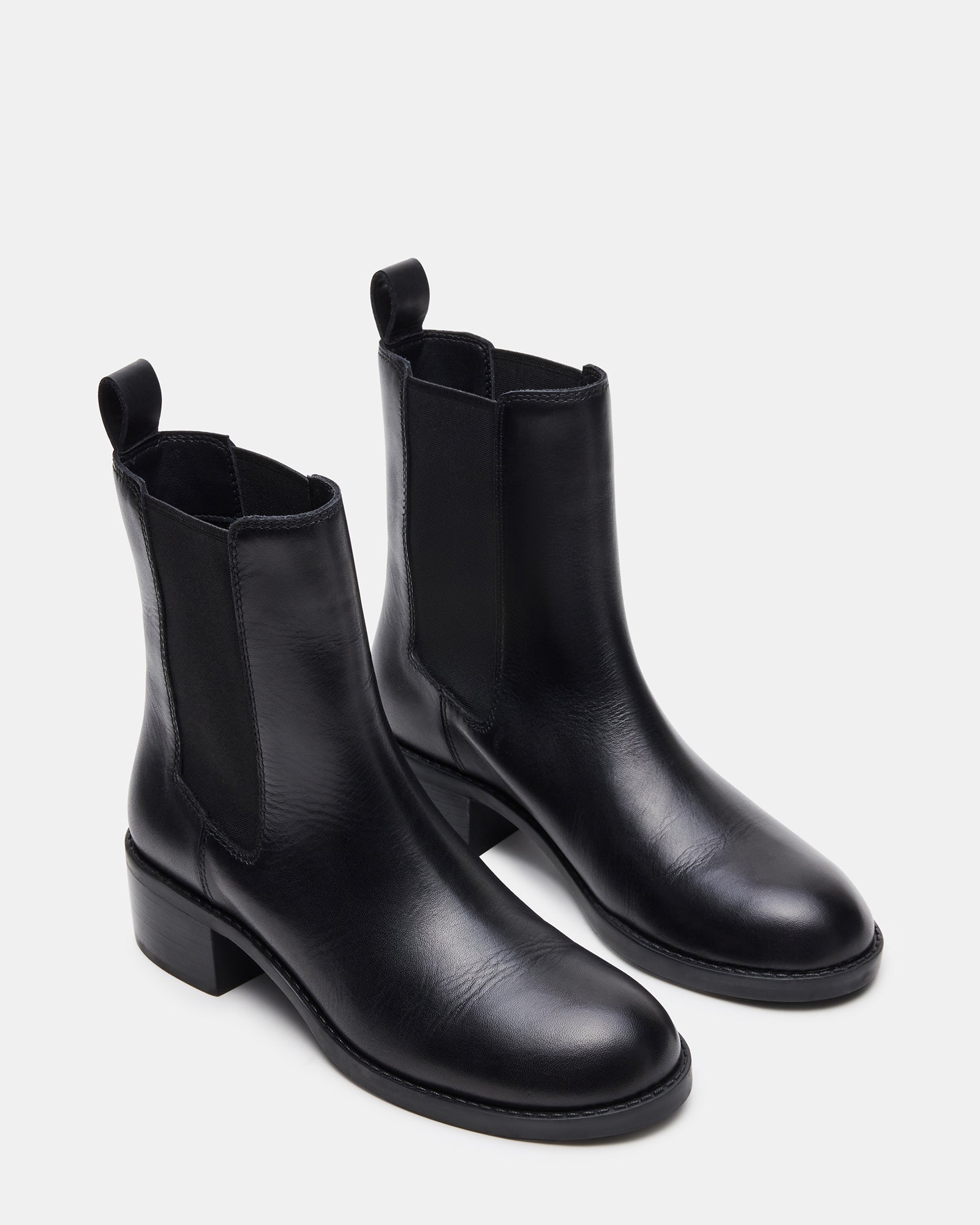 KAPLAN BLACK LEATHER - Women's Shoes - Steve Madden Canada