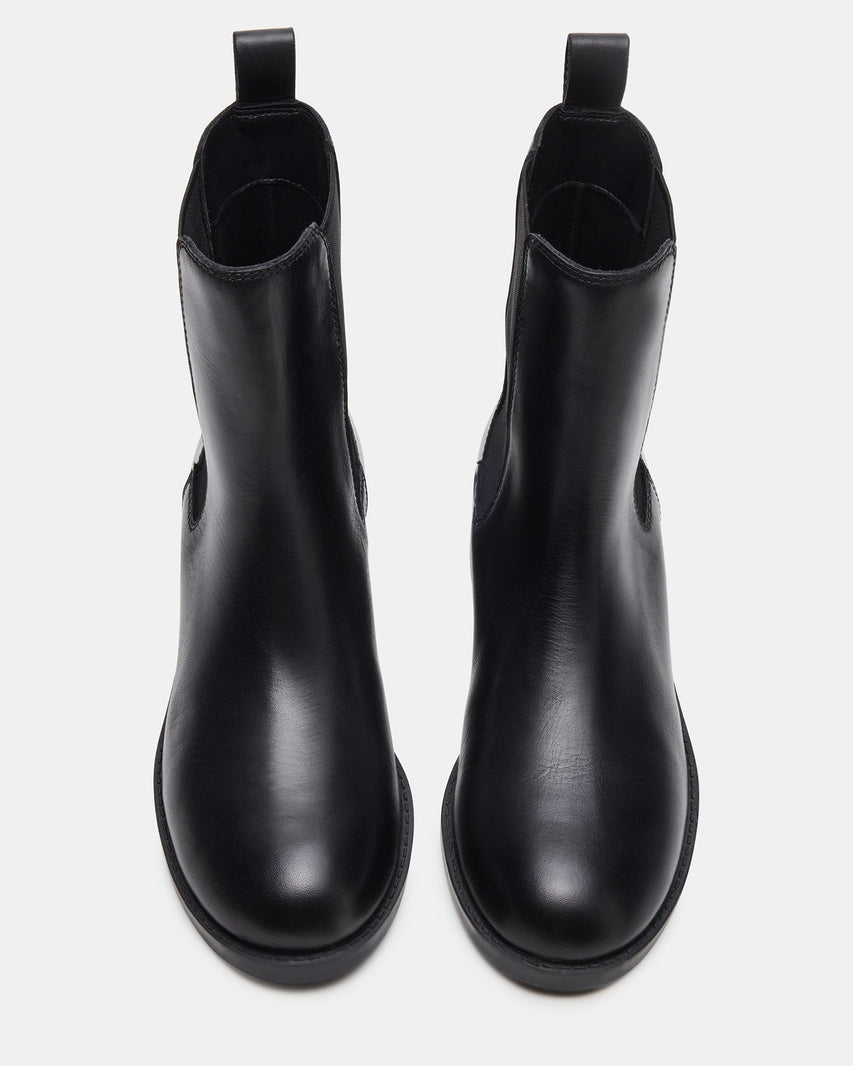 KAPLAN BLACK LEATHER - Women's Shoes - Steve Madden Canada