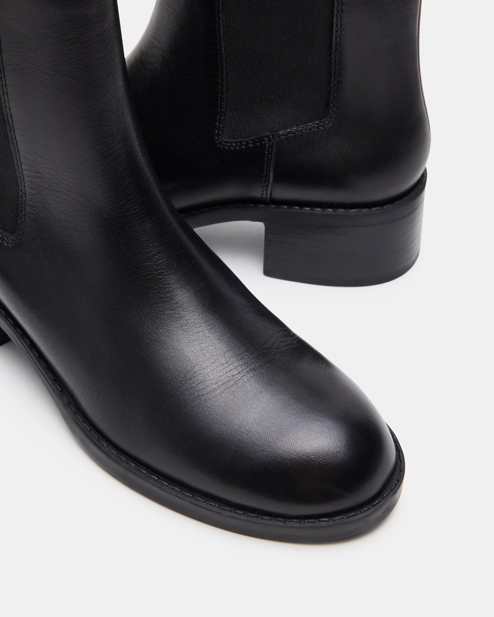 KAPLAN BLACK LEATHER - Women's Shoes - Steve Madden Canada