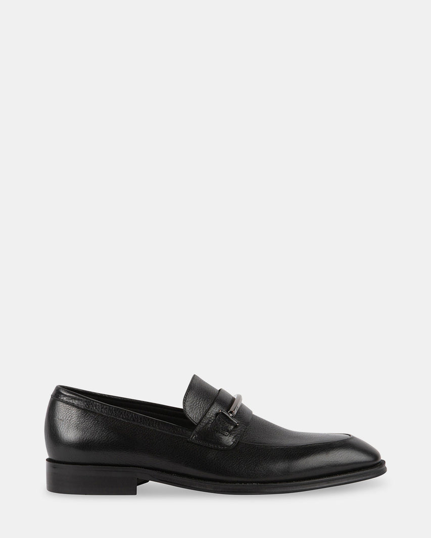 KASEN BLACK LEATHER - Men's Shoes - Steve Madden Canada