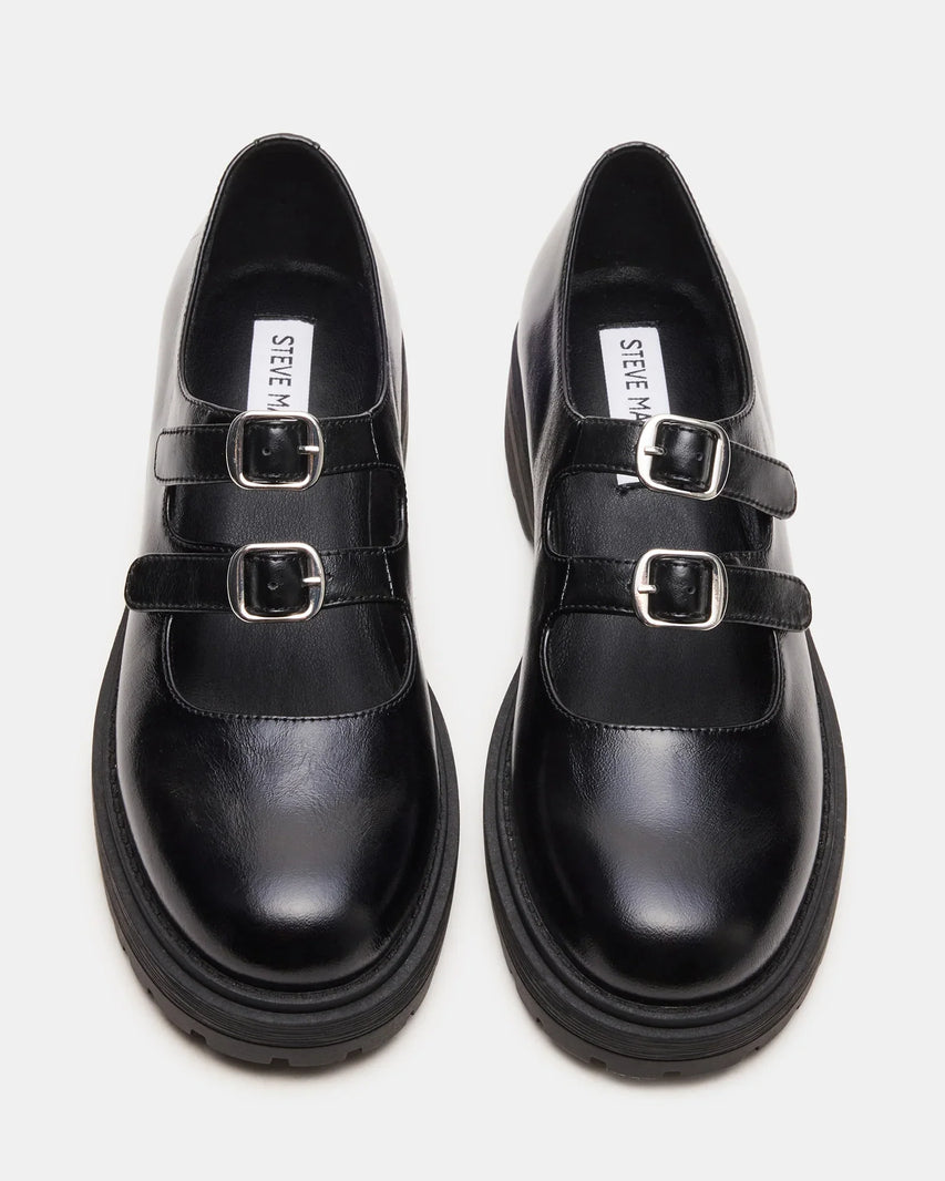 ALBA BLACK LEATHER - Women's Shoes - Steve Madden Canada