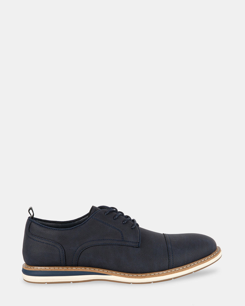 KREEDD NAVY NUBUCK - Men's Shoes - Steve Madden Canada