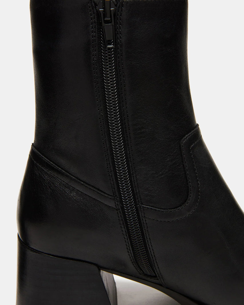 LATCHES BLACK LEATHER - Women's Shoes - Steve Madden Canada