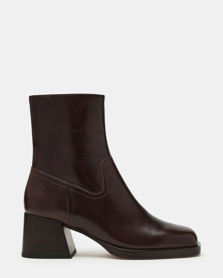 LATCHES BROWN LEATHER - Women's Shoes - Steve Madden Canada
