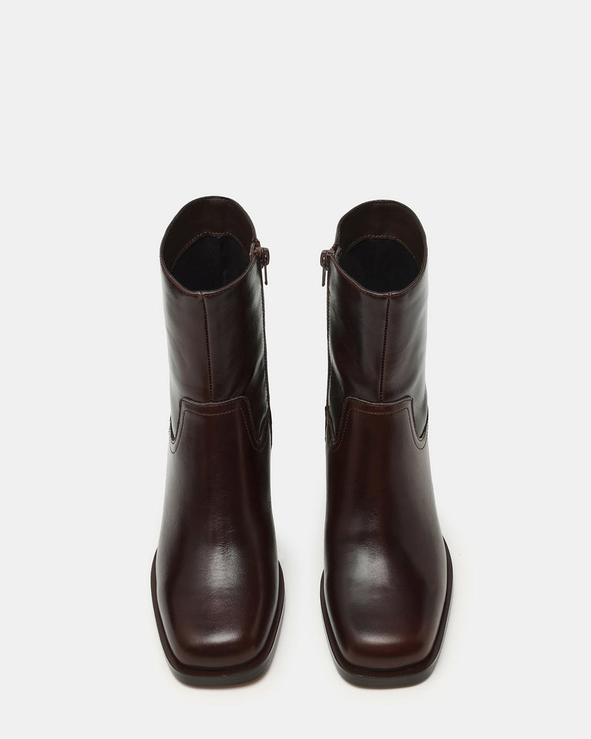 LATCHES BROWN LEATHER - Women's Shoes - Steve Madden Canada