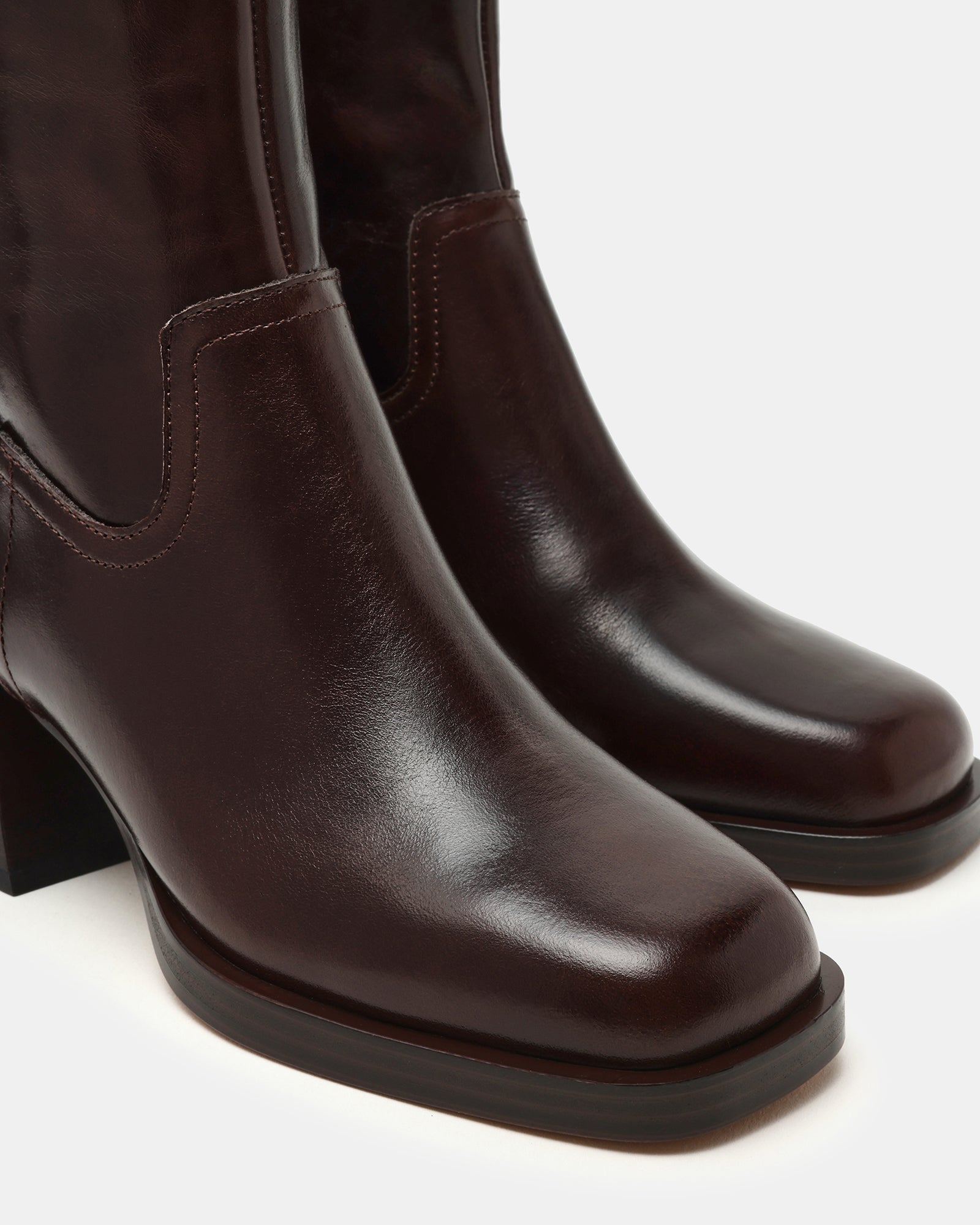 LATCHES BROWN LEATHER - Women's Shoes - Steve Madden Canada