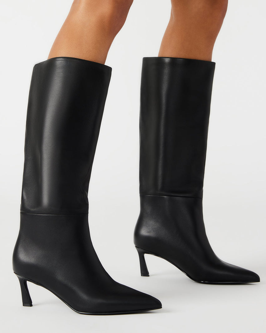 LAVAN BLACK LEATHER - Women's Shoes - Steve Madden Canada