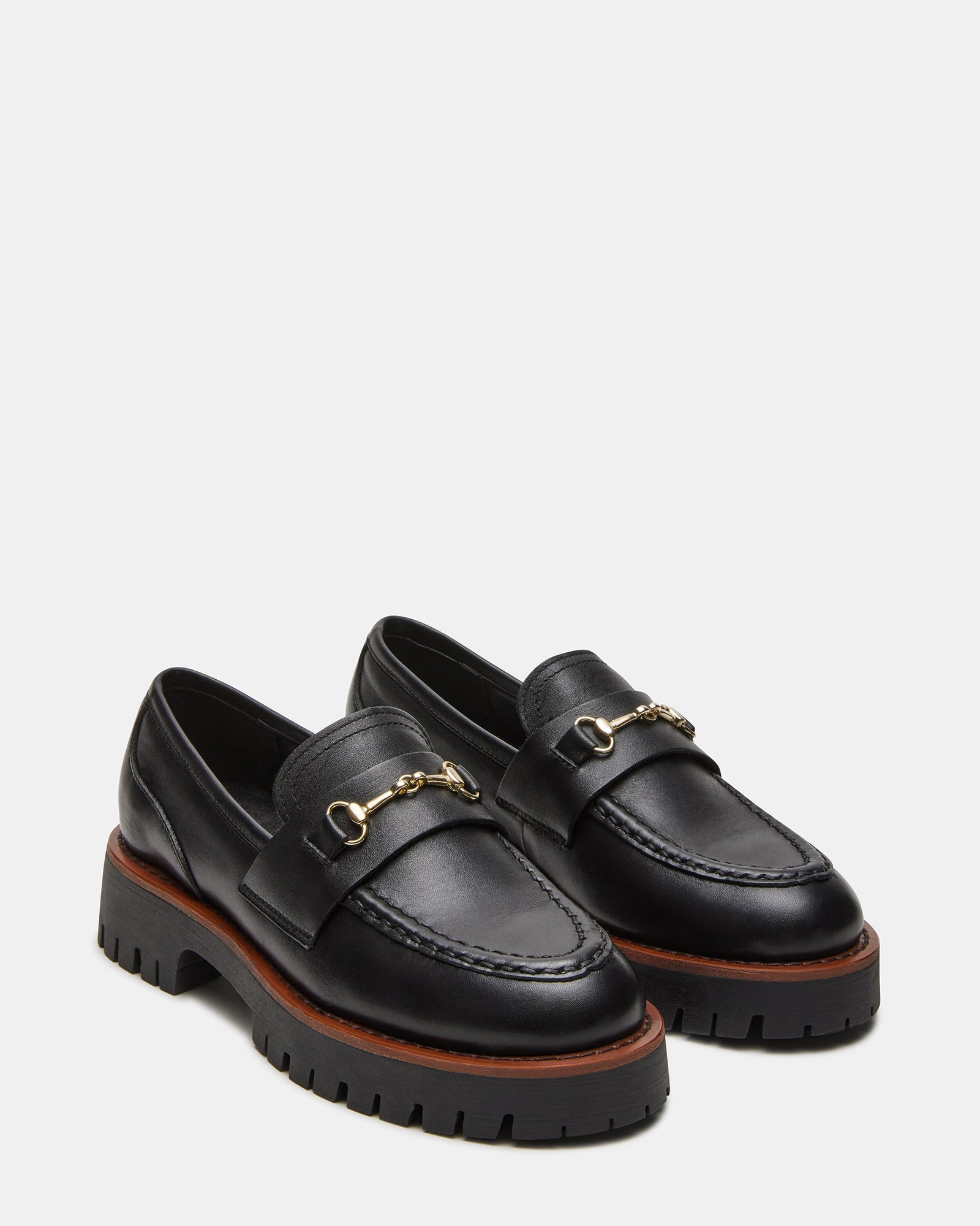 LAWSEN BLACK LEATHER - Women's Shoes - Steve Madden Canada