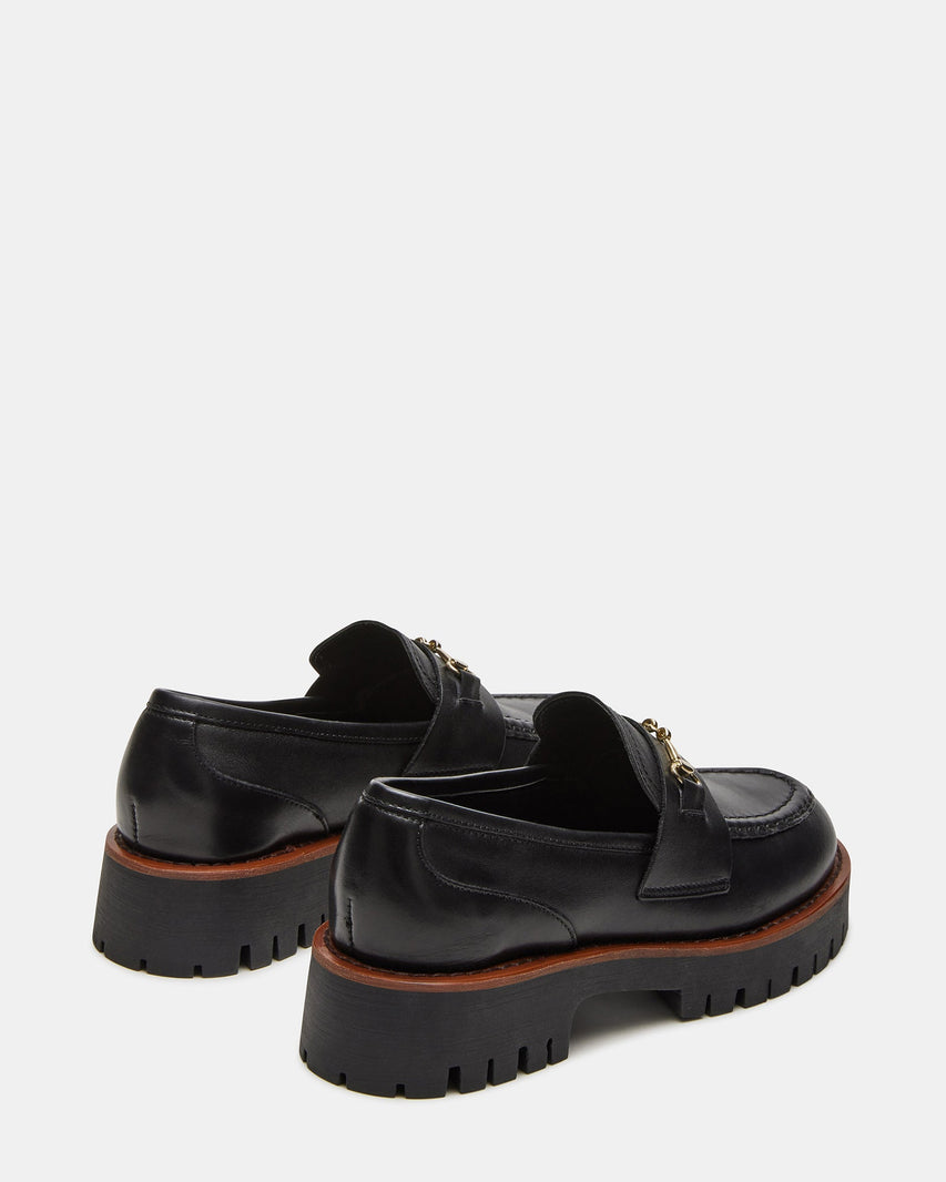 LAWSEN BLACK LEATHER - Women's Shoes - Steve Madden Canada