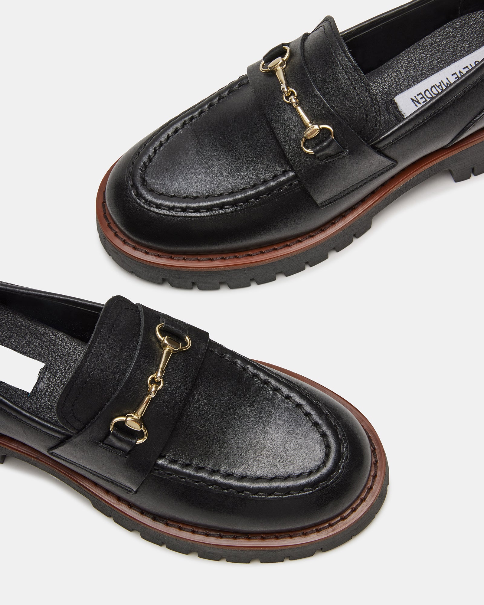 LAWSEN BLACK LEATHER - Women's Shoes - Steve Madden Canada