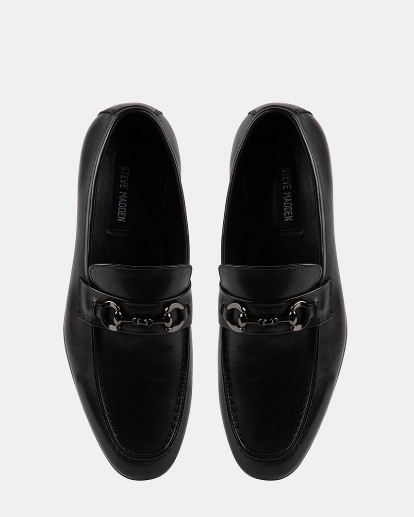 LEDGER BLACK LEATHER - Men's Shoes - Steve Madden Canada