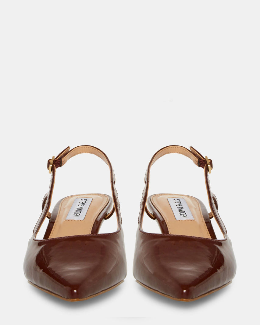 LEGACI BROWN PATENT - Women's Shoes - Steve Madden Canada