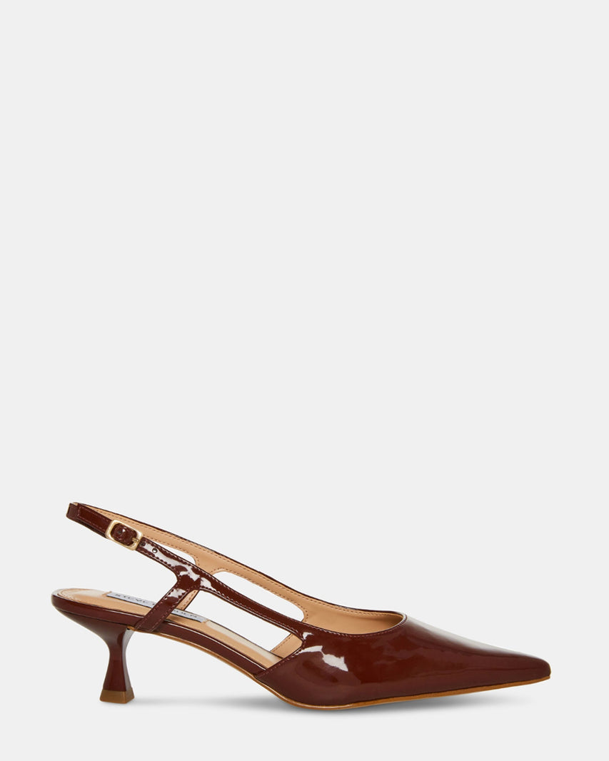 LEGACI BROWN PATENT - Women's Shoes - Steve Madden Canada