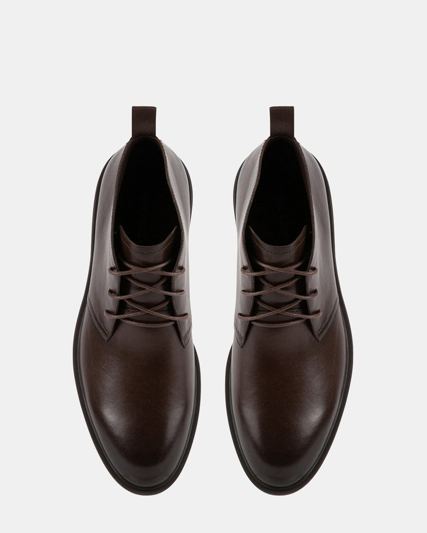 LENNY BROWN LEATHER - Men's Shoes - Steve Madden Canada