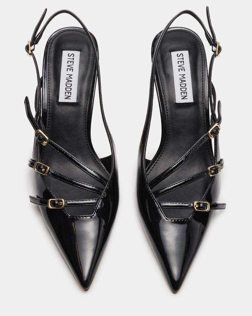 LIANA BLACK PATENT - Women's Shoes - Steve Madden Canada