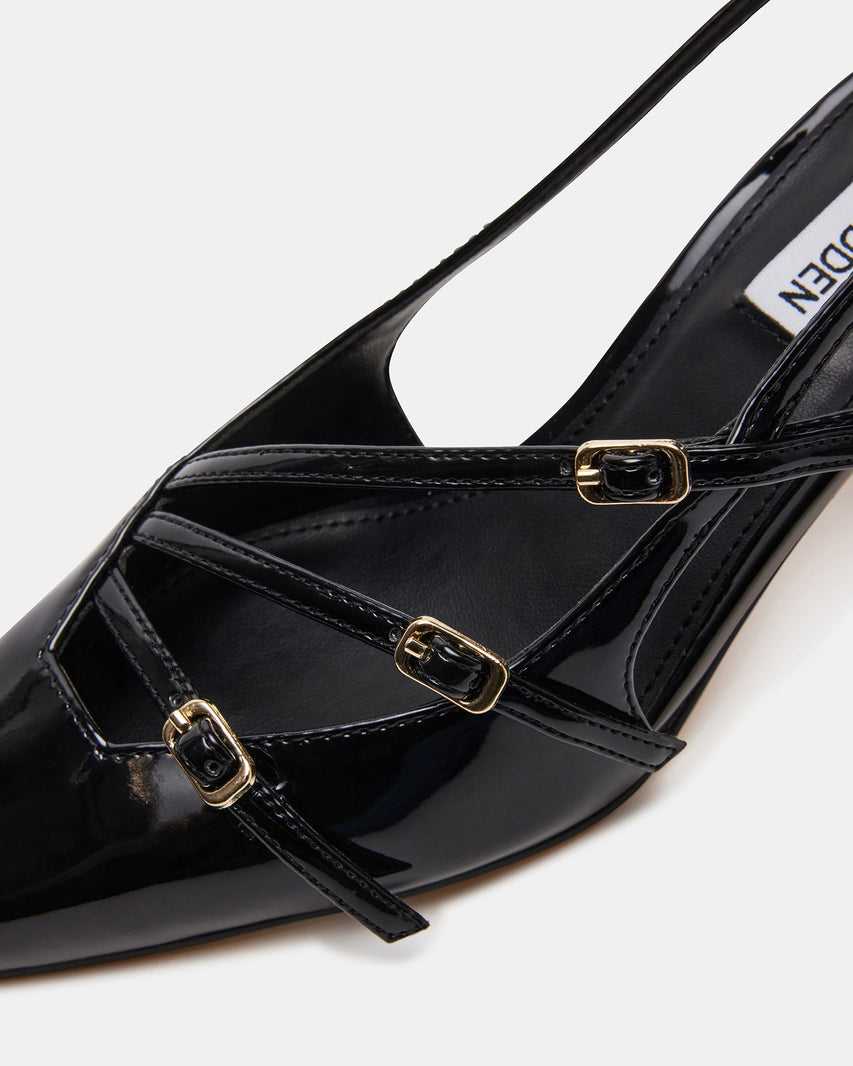 LIANA BLACK PATENT - Women's Shoes - Steve Madden Canada