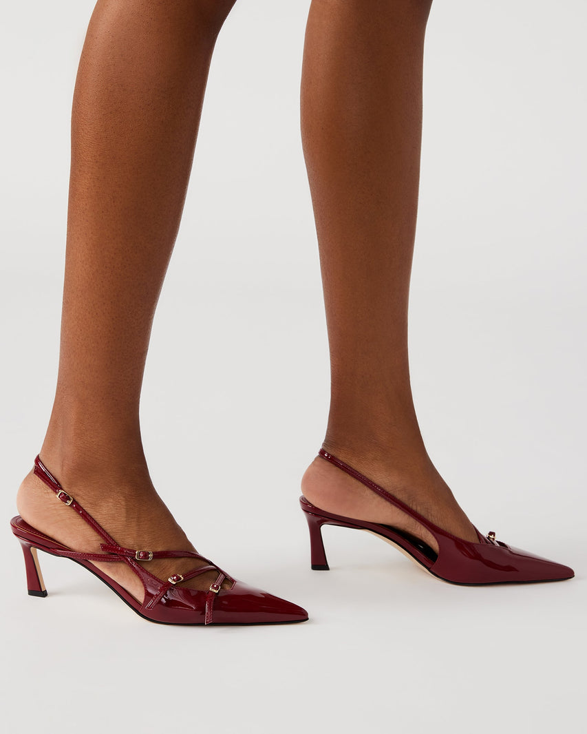 LIANA BURGUNDY PATENT - Women's Shoes - Steve Madden Canada