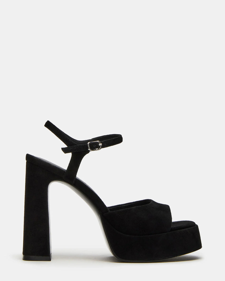 LIANDRA BLACK SUEDE - Women's Shoes - Steve Madden Canada