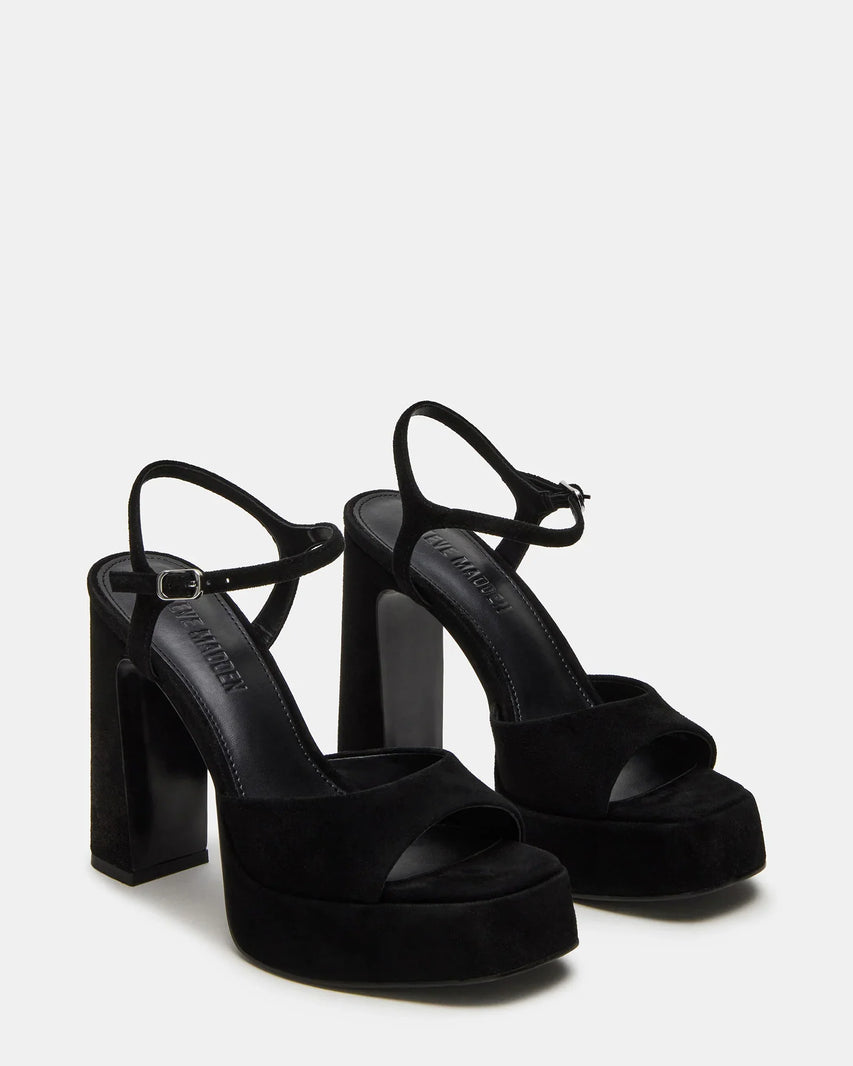 LIANDRA BLACK SUEDE - Women's Shoes - Steve Madden Canada
