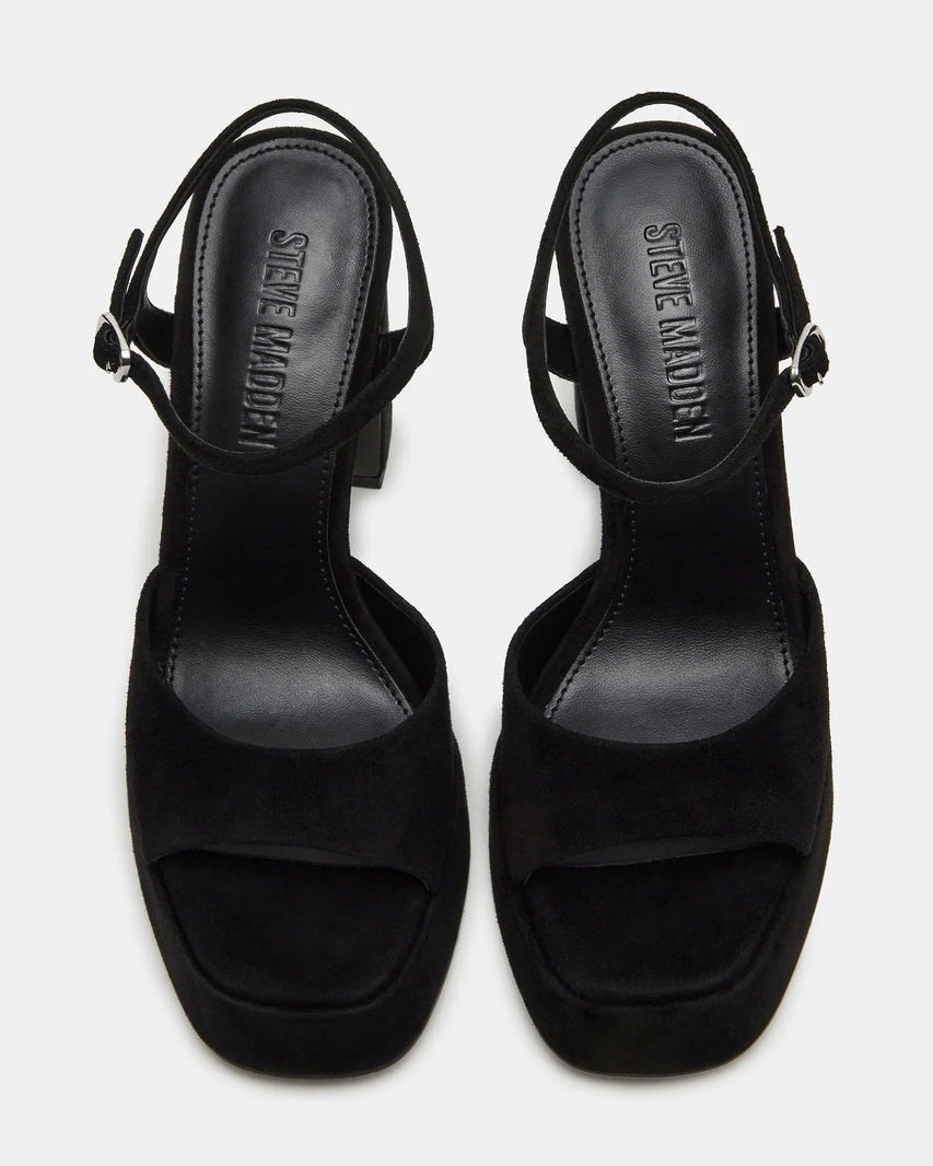 LIANDRA BLACK SUEDE - Women's Shoes - Steve Madden Canada