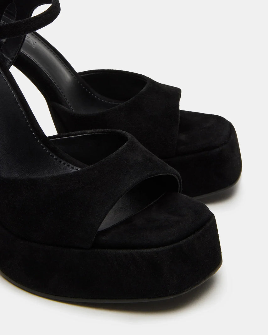 LIANDRA BLACK SUEDE - Women's Shoes - Steve Madden Canada